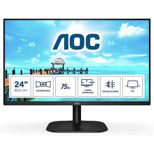 24-inch AOC 1920 x 1080 LCD Monitor Black ...