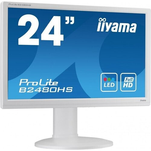 Monitor 24" LCD FHD Iiyama ProLite B2480HS - White ...