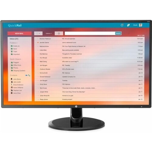 27-inch HP V270 1920 x 1080 LCD Monitor Black ...