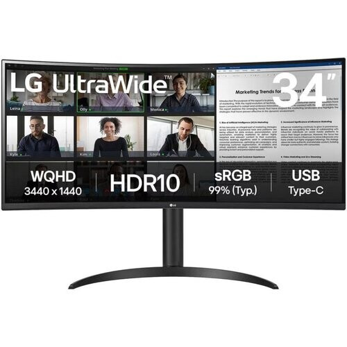 34-inch - LG 34WR55QK-B - 3440 x 1440 - LED ...
