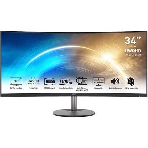 34-inch MSI PRO MP341CQ LED Monitor ...