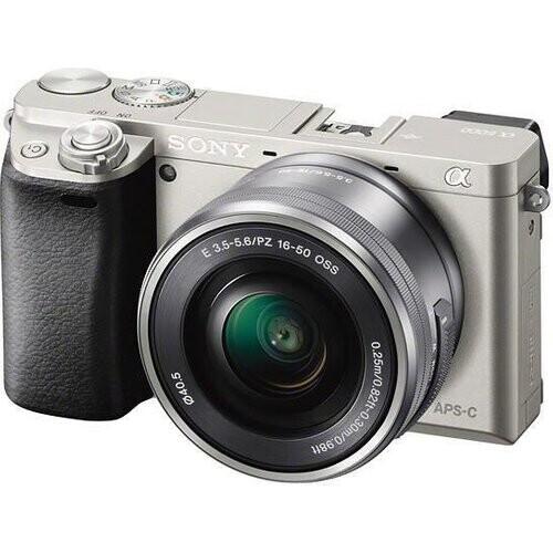 Hybrid Sony Alpha 6000 - Silver - Lens Sony ...