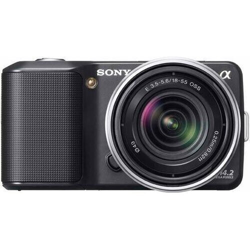 Cámara híbrida Sony Alpha NEX-3 - Negro + ...