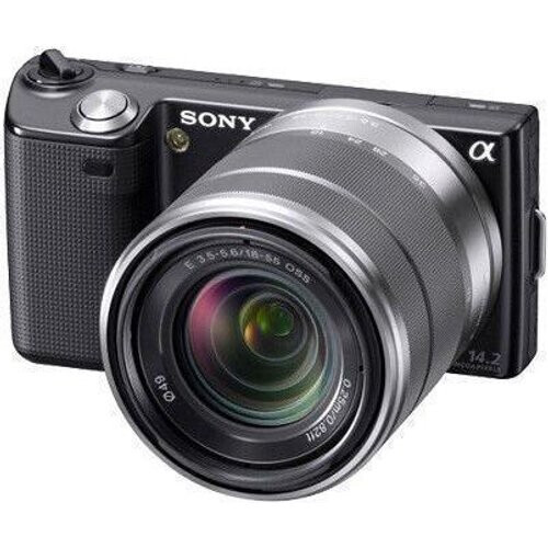 Hybrid - Sony Alpha NEX-5 - Schwarz + Objektiv 18 ...