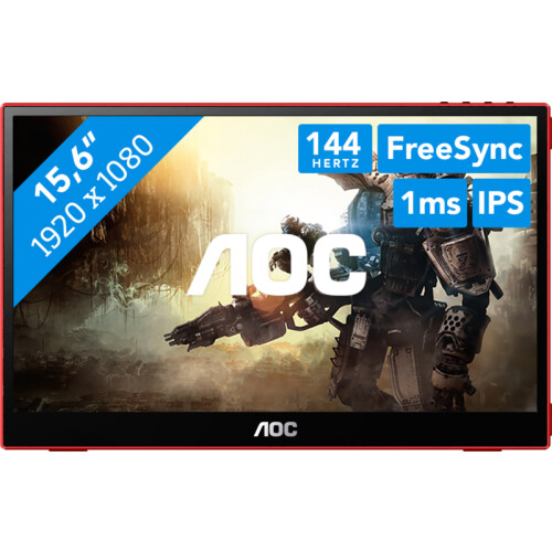 Met de 15 inch AOC 16G3 draagbare gaming monitor ...