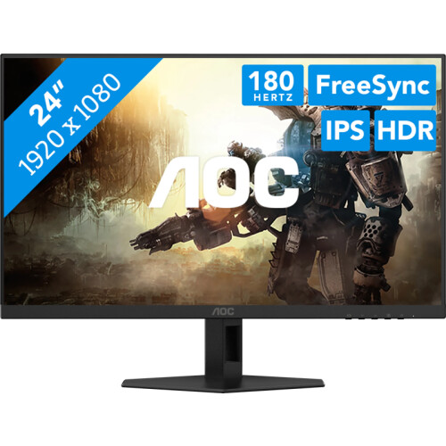 Met de AOC 24G4XE speel je vloeiende games en ...