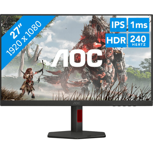 Met de AOC AGON G4 27G4ZR 27 inch gaming monitor ...