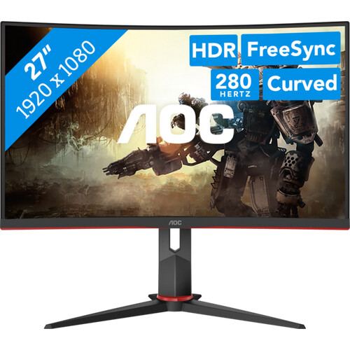 Mit dem AOC C27G2Z3/BK 27 Zoll Full HD Curved ...