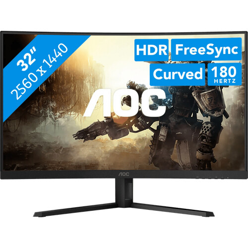 Spiele auf dem AOC CQ32G4VE 32 Zoll QHD ...