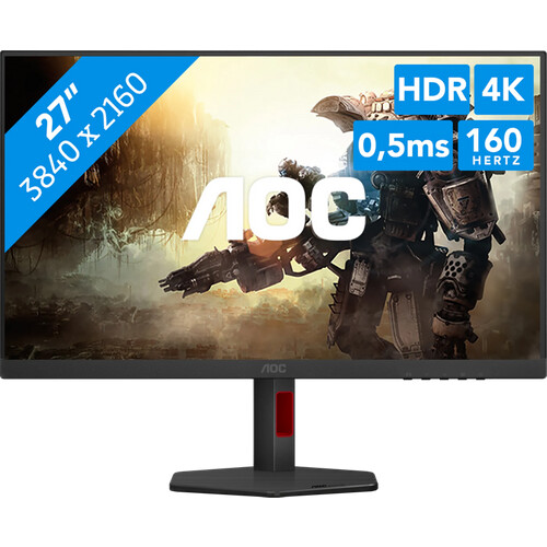 Mit dem AOC U27G4R 27 Zoll 4K-Gaming-Monitor sind ...