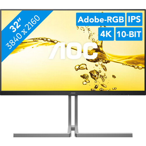 Auf dem 31,5 Zoll AOC U32U3CV Monitor siehst du ...