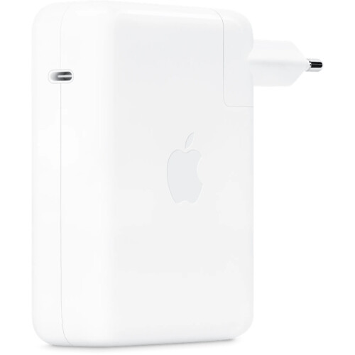 Met de Apple 140W usb C Power Adapter Wit laad je ...