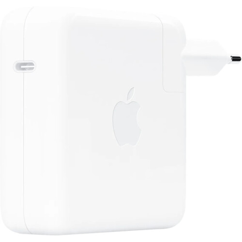 Met de Apple 96W usb C Power Adapter Wit laad je ...