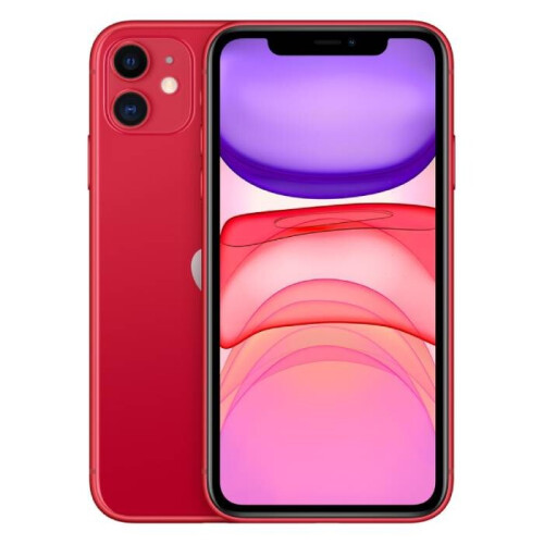 De Apple iPhone 11 in de prachtige rode kleur is ...