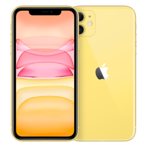 De Apple iPhone 11 in de kleur geel is de nieuwste ...