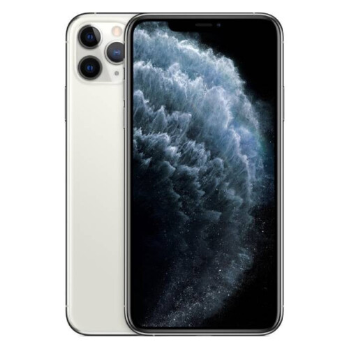 De Apple iPhone 11 Pro Max in de kleur zilver is ...