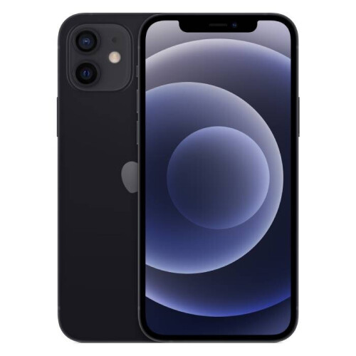 De Apple iPhone 12 in de kleur zwart is een ...