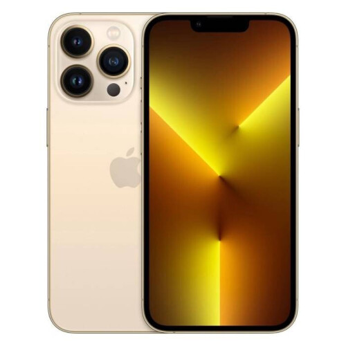 De Apple iPhone 13 Pro in de kleur Goud is een ...