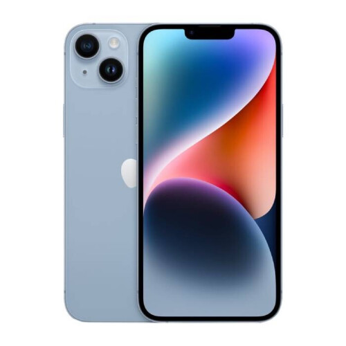 De Apple iPhone 14 Plus in de kleur blauw is een ...