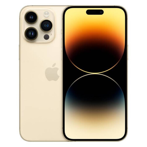 De Apple iPhone 14 Pro Max in de kleur goud is een ...