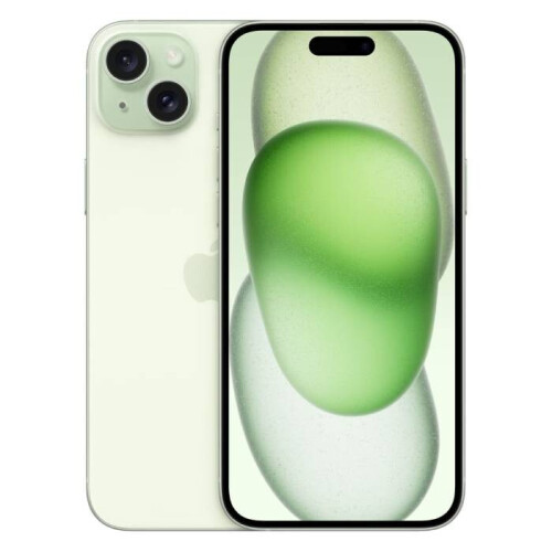 De Apple iPhone 15 Plus in de kleur groen is een ...