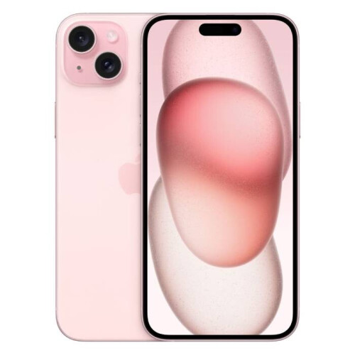 De Apple iPhone 15 Plus in de kleur roze is een ...