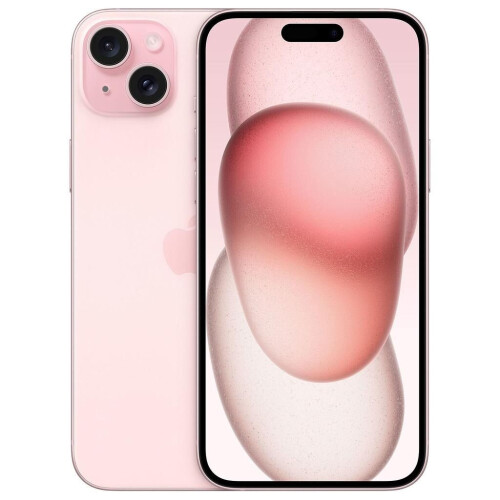 De Apple iPhone 15 Plus in een prachtige roze ...