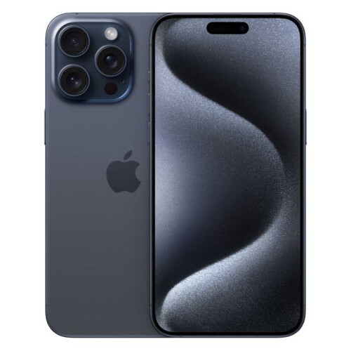 De Apple iPhone 15 Pro Max in de kleur blauw ...