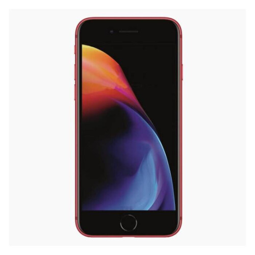 De Apple iPhone 8 Plus in de kleur rood is een ...