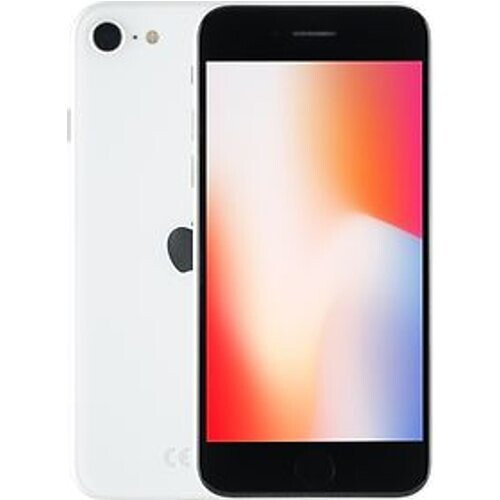 De Apple iPhone SE 2020 in het wit combineert een ...