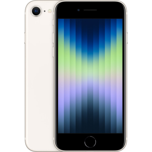 Das Apple iPhone SE 2022 128 GB Polarstern hat ...