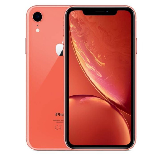 De Apple iPhone XR in de prachtige kleur koraal is ...