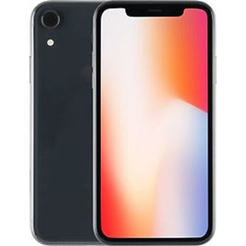 De Apple iPhone XR in het zwart combineert een ...