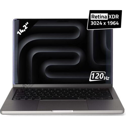 Apple MacBook Pro 14 (2023) M3 - Schnittstellen:1x ...