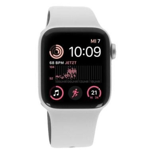 Apple Watch SE 2 Aluminium argent 40mm Bracelet ...