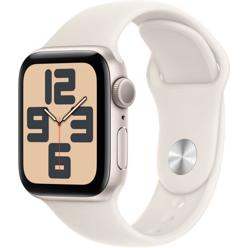 Mit der Apple Watch SE 2024 40 mm Polarstern ...