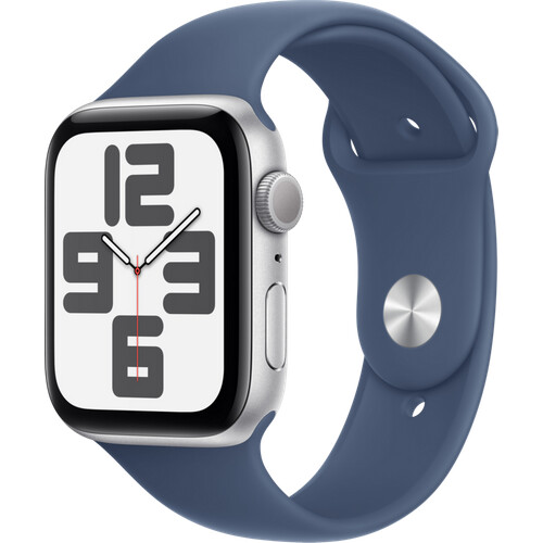 Mit der Apple Watch SE 2024 44 mm Silber ...