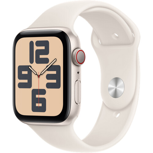 Mit der Apple Watch SE 2024 4G 44 mm Polarstern ...