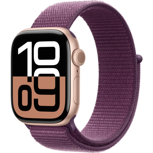 Met de Apple Watch Series 10 42mm Roségoud Sport ...