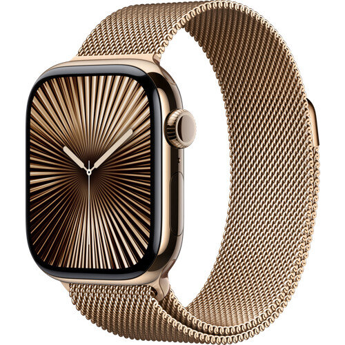 Met de Apple Watch Series 10 4G 42mm Titanium Goud ...