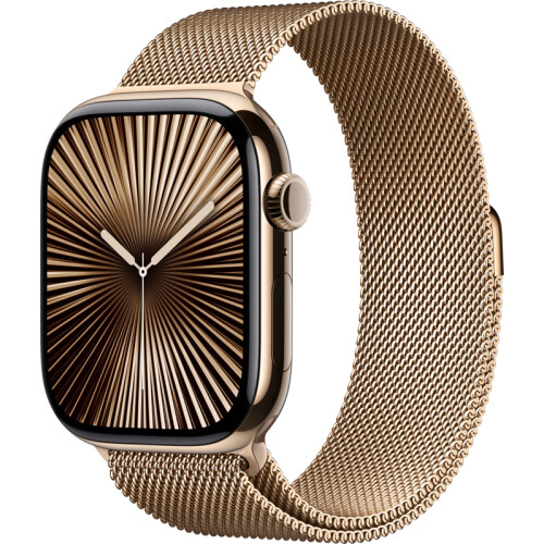 Met de Apple Watch Series 10 4G 46mm Titanium Goud ...