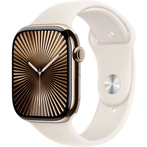 Met de Apple Watch Series 10 4G 46mm Titanium Goud ...