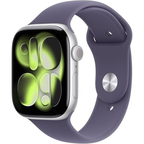 Apple Watch 46mm Silver Aluminum Case Purple Fog ...