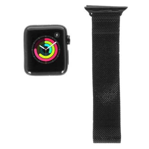 Apple Watch Series 3 Edelstahlgehäuse schwarz ...