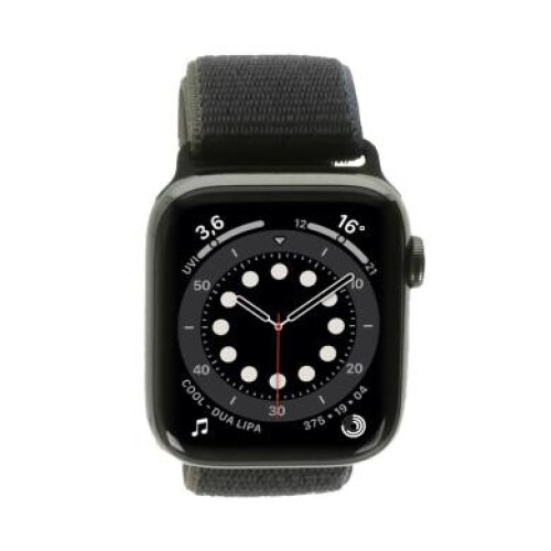 Apple Watch Series 6 Edelstahlgehäuse graphit 44 ...