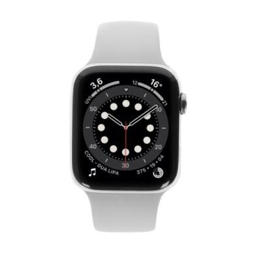 Apple Watch Series 6 Edelstahlgehäuse silber 44 ...