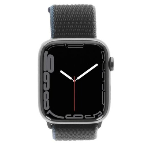 Apple Watch Series 7 Acier Inox graphite 45mm ...