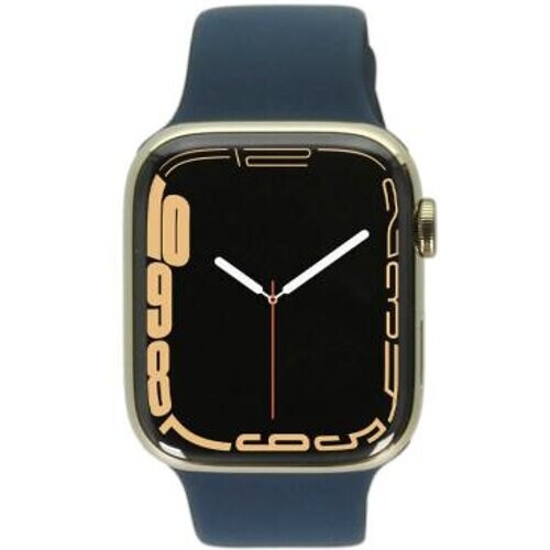 Apple Watch Series 7 Caja de acero inoxidable oro ...