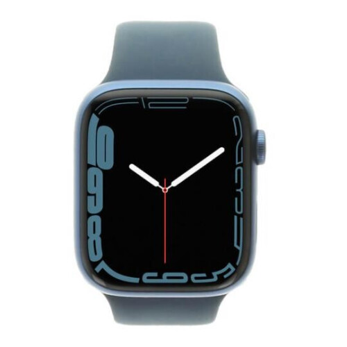 Apple Watch Series 7 GPS 45mm aluminium bleu ...