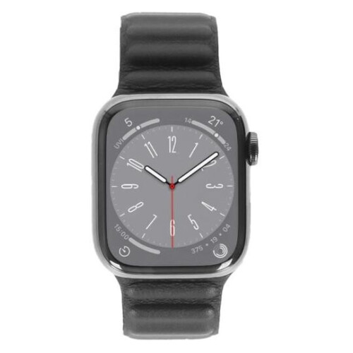Apple Watch Series 8 Acier Inox argent 45mm ...
